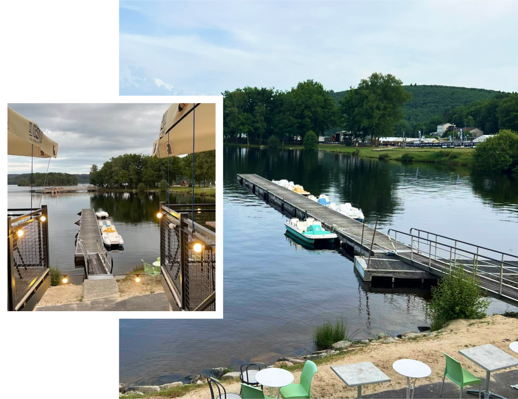 pédalo - L'Escale 110 - restaurant PEYRAT-LE-CHATEAU - top restaurant PEYRAT-LE-CHATEAU